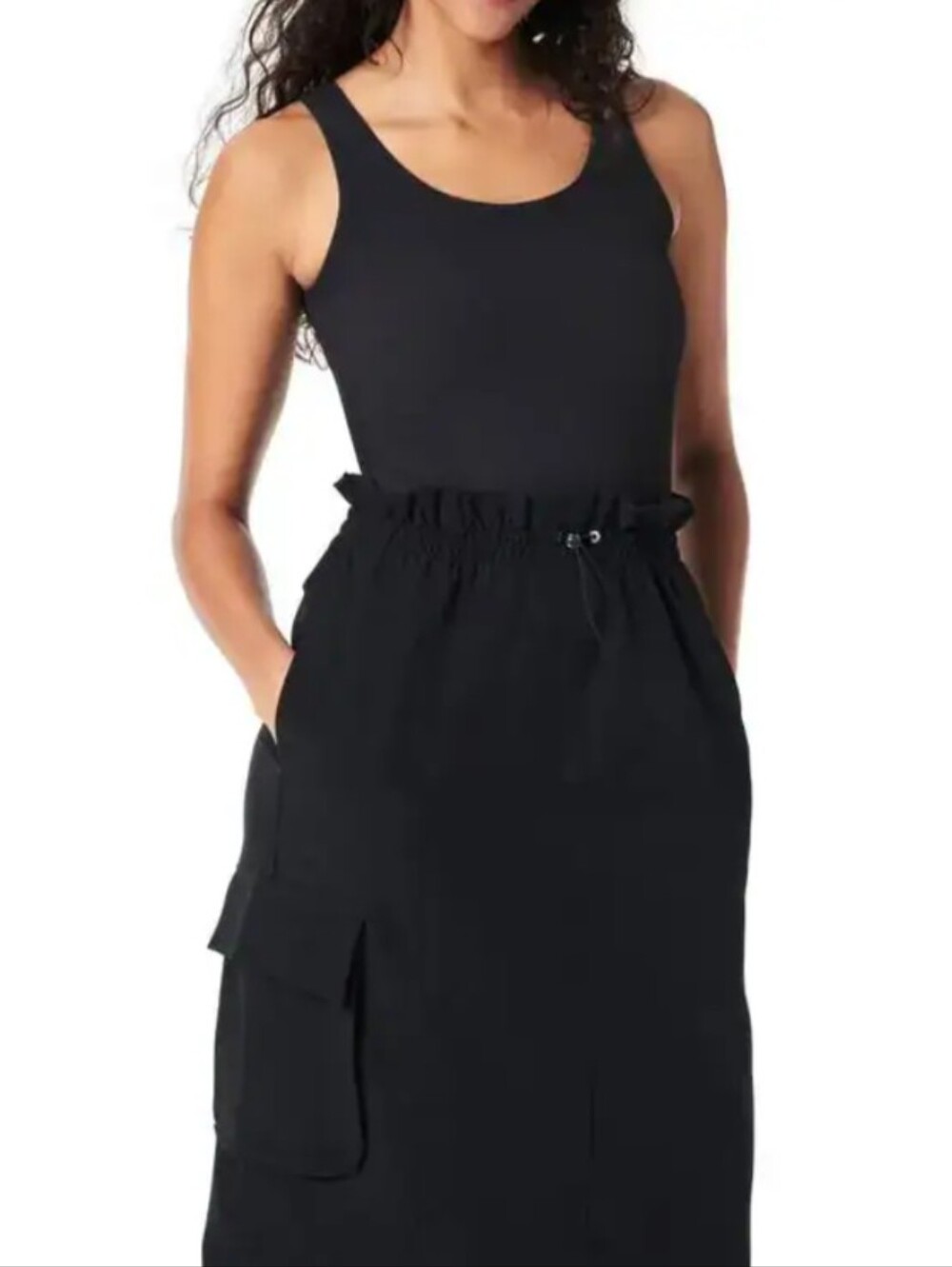 SPANX Sleeveless Mixed Media Utility Dress - Size S